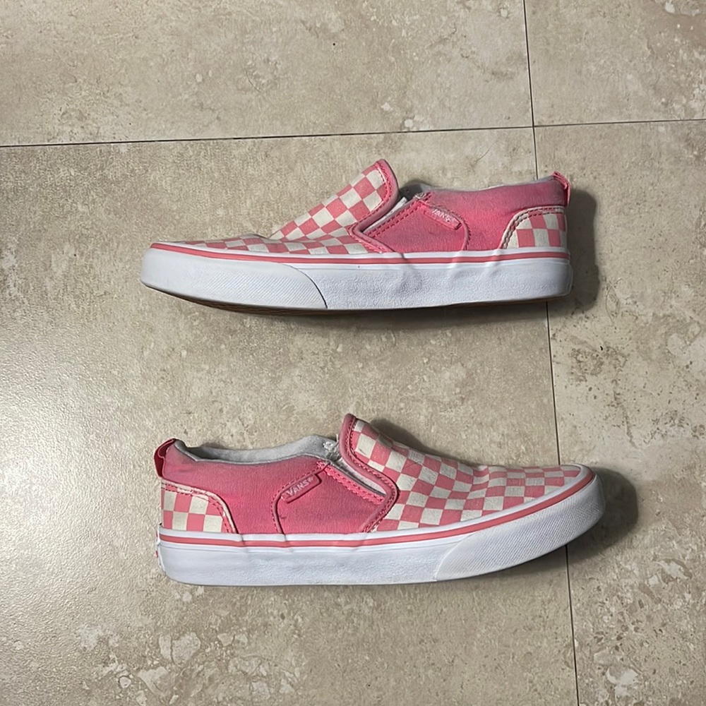 Pink Checkered Vans
